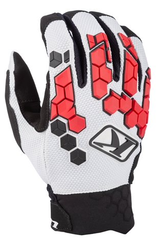 Klim Dakar White-Black Gloves