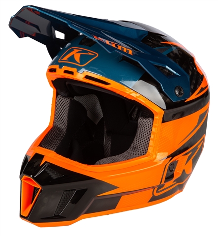 Klim F3 Carbon Pro Off-Road Helmet ECE Striker Petrol Orange