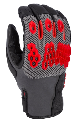 Klim Baja S4 Black-Fiery Red Gloves